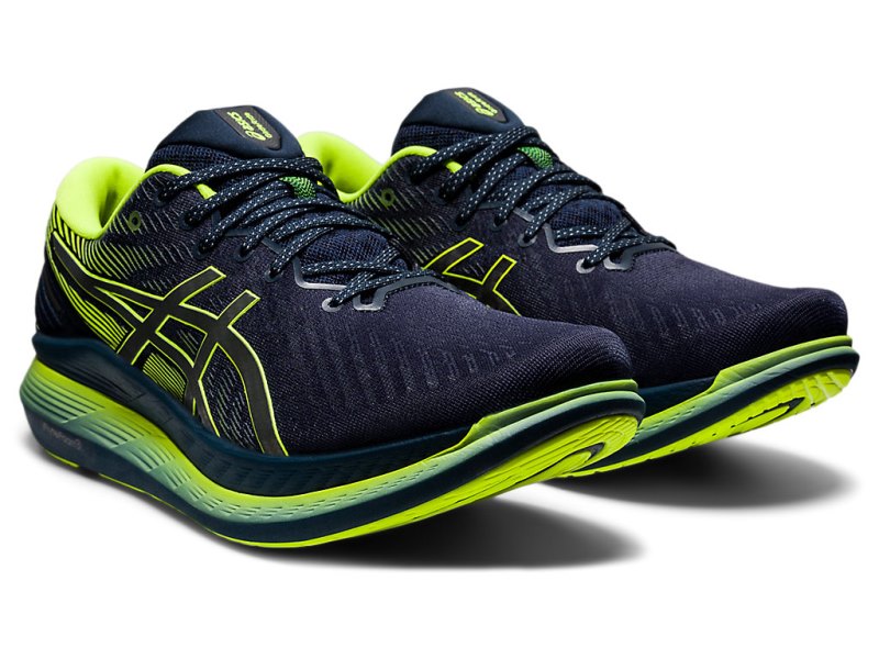 Asics Glideride 2 Lite-show メンズ ランニングシューズ 青 グレー | JP2132-488