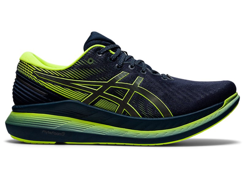 Asics Glideride 2 Lite-show メンズ ランニングシューズ 青 グレー | JP2132-488