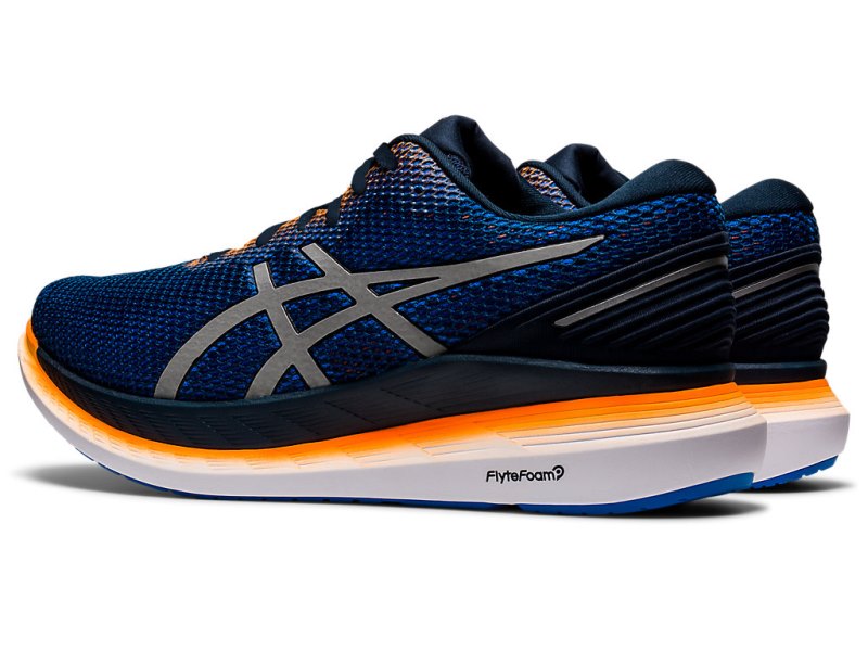 Asics Glideride 2 Lite-show メンズ ランニングシューズ 青 シルバー | JP7236-457