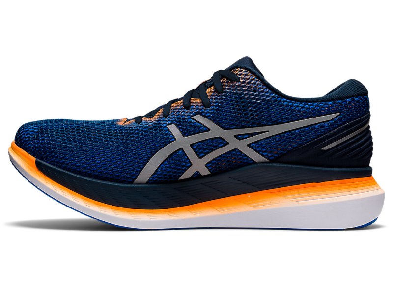 Asics Glideride 2 Lite-show メンズ ランニングシューズ 青 シルバー | JP7236-457