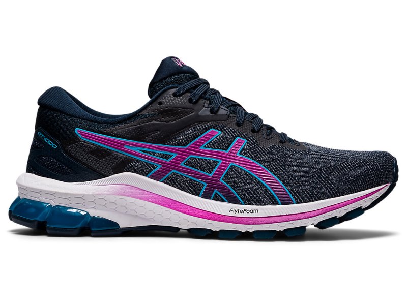 Asics Gt-1000 10 (D) レディース ランニングシューズ 青 紫 | JP3639-539
