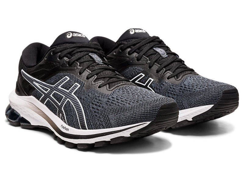 Asics Gt-1000 10 (D) レディース ランニングシューズ 黒 白 | JP6416-388