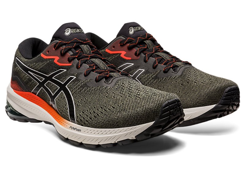 Asics Gt-1000 11 Tr NatuRE Bathing メンズ ランニングシューズ 赤 オリーブ | JP2175-161