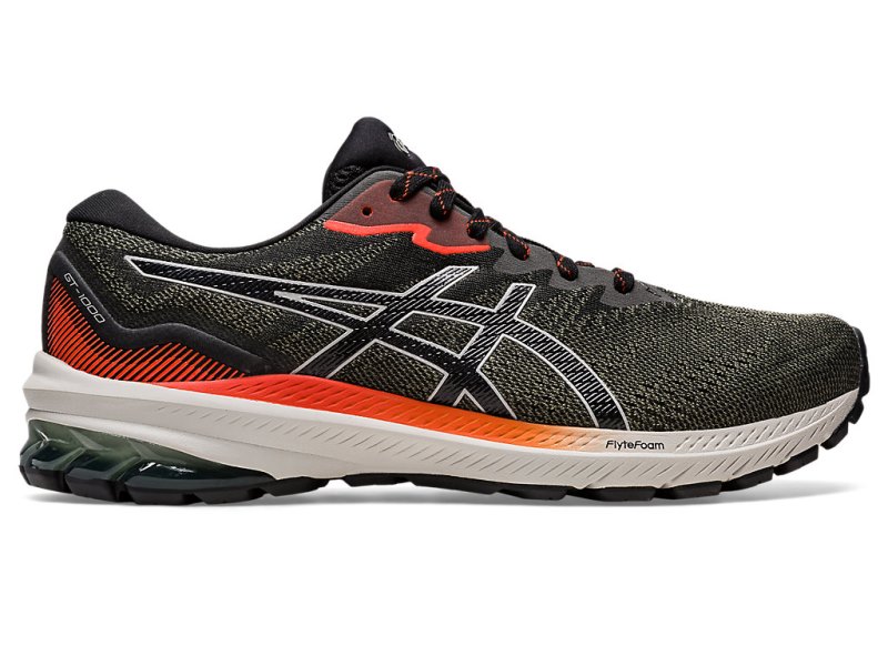 Asics Gt-1000 11 Tr NatuRE Bathing メンズ ランニングシューズ 赤 オリーブ | JP2175-161