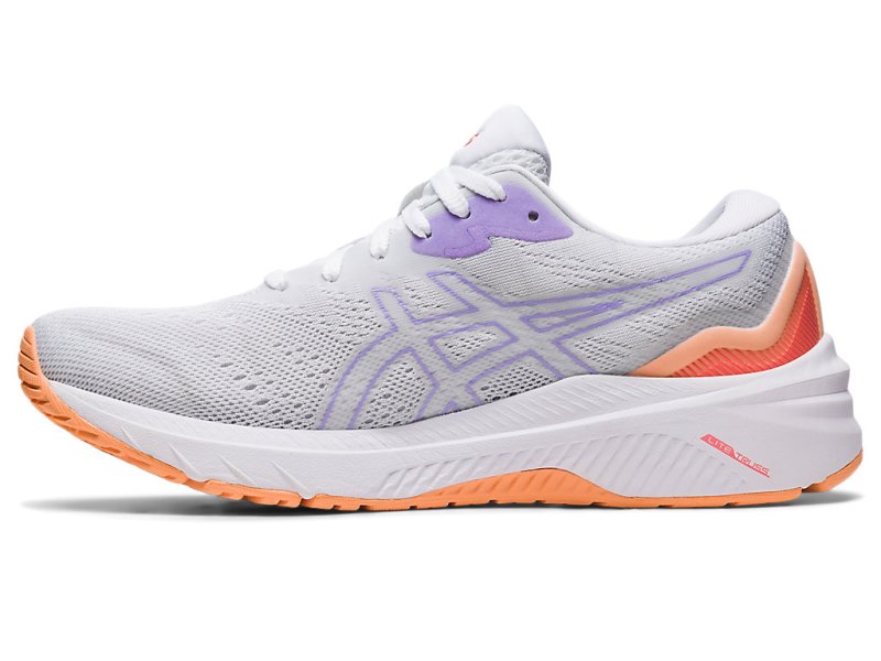 Asics Gt-1000 11 レディース ランニングシューズ 白 紫 | JP5451-256