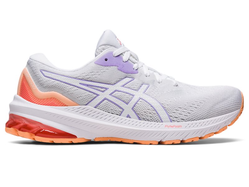 Asics Gt-1000 11 レディース ランニングシューズ 白 紫 | JP5451-256