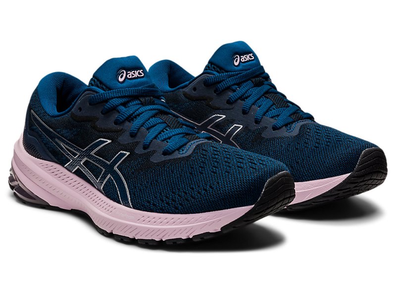 Asics Gt-1000 11 レディース ランニングシューズ 青 ピンク | JP4213-865