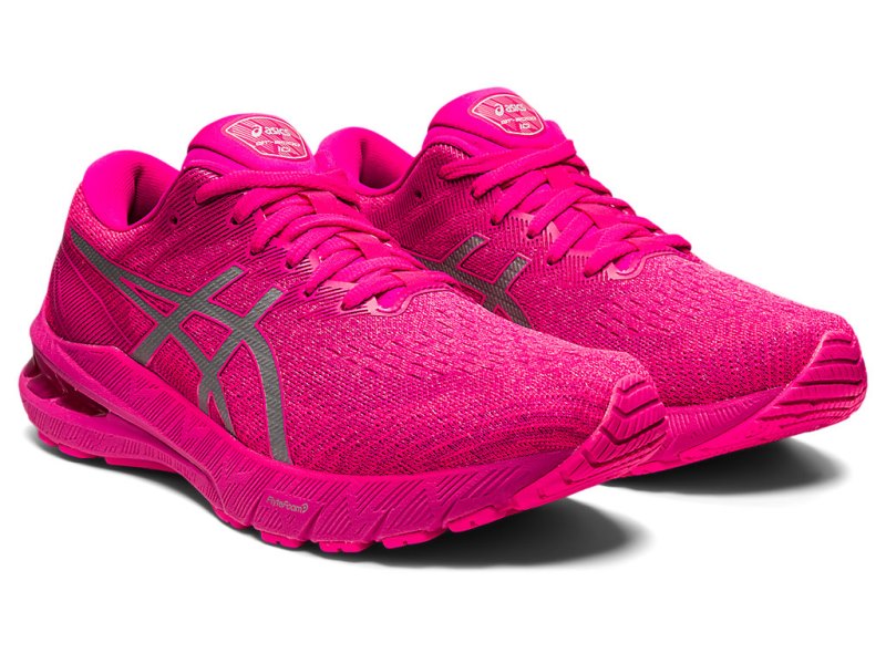 Asics Gt-2000 10 Lite-show レディース ランニングシューズ グレー ピンク | JP1526-351