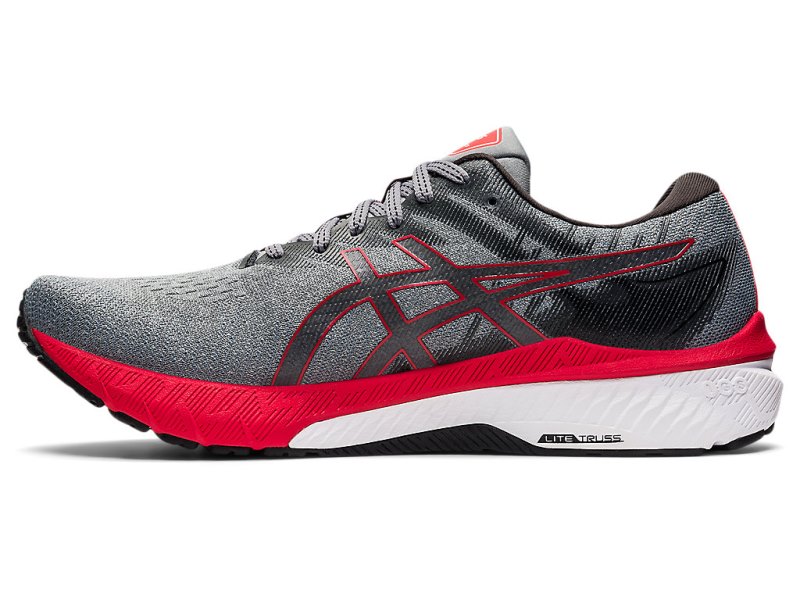 Asics Gt-2000 10 メンズ ランニングシューズ グレー 赤 | JP5510-613