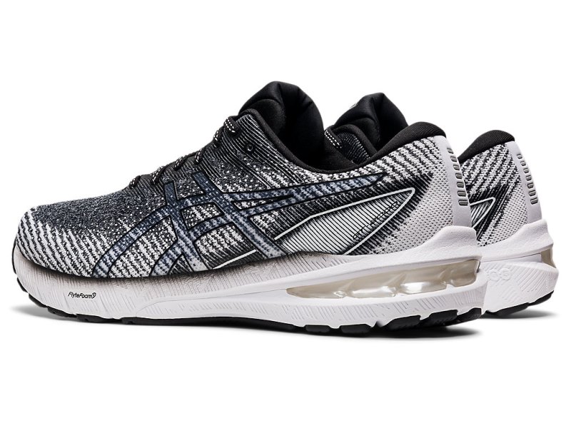 Asics Gt-2000 10 メンズ ランニングシューズ 白 黒 | JP9026-374