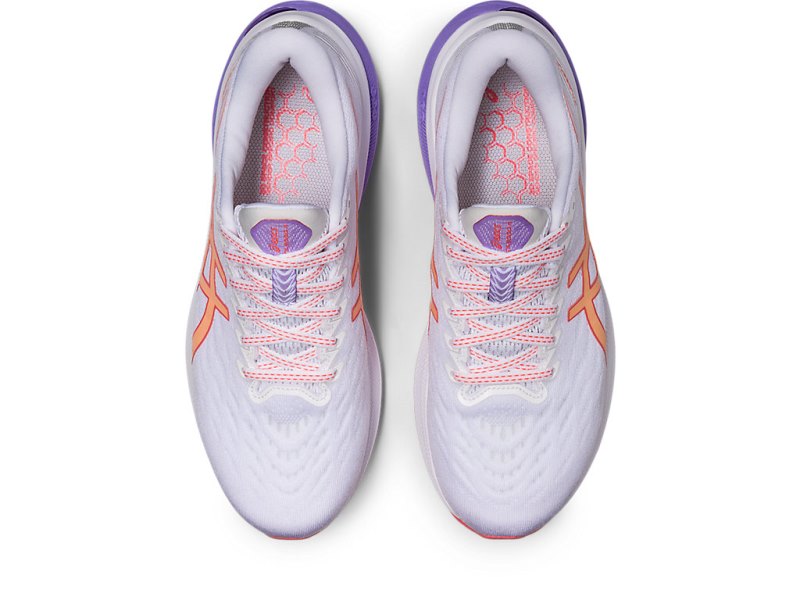 Asics Gt-2000 11 レディース ランニングシューズ 白 ライトオレンジ | JP8923-964