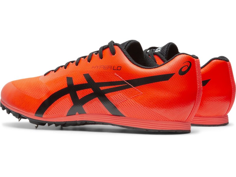 Asics Hyper LD 6 レディース Track & Field Shoes オレンジ 赤 黒 | JP1750-325