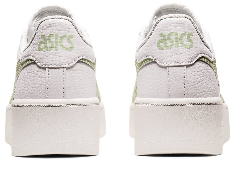 Asics Japan S PF レディース ネットボールシューズ 白 ライト緑 | JP5121-774