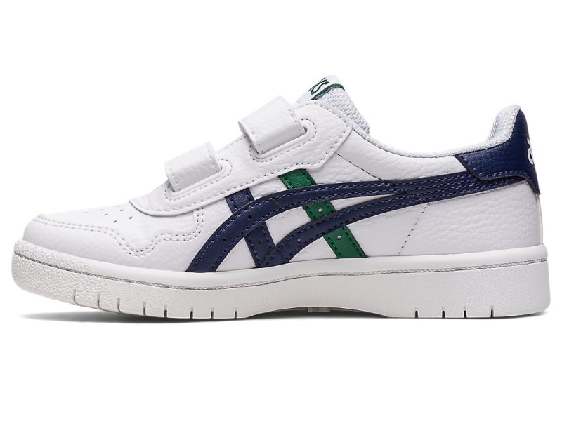 Asics Japan S キッズ ネットボールシューズ 白 ネイビー | JP9130-127