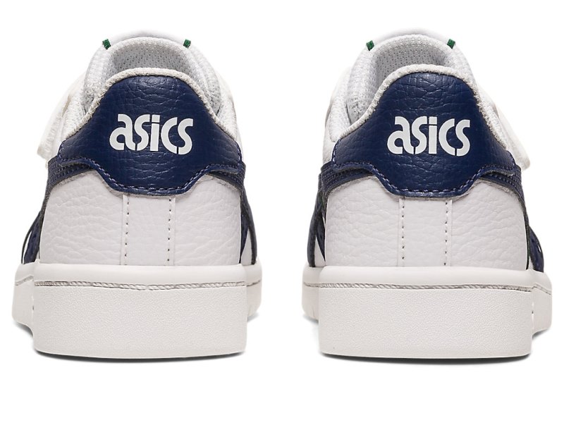 Asics Japan S キッズ ネットボールシューズ 白 ネイビー | JP9130-127