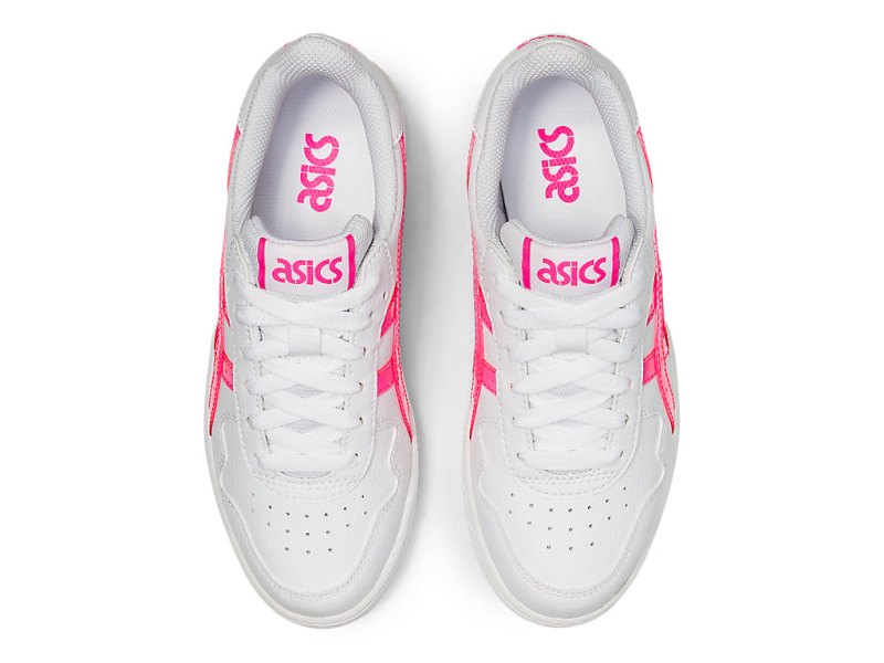 Asics Japan S キッズ ネットボールシューズ 白 ピンク | JP8087-019