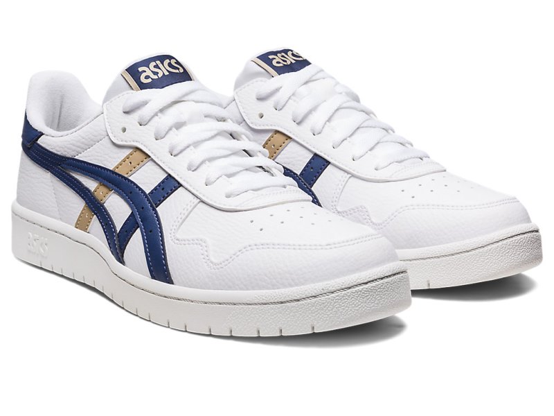 Asics Japan S メンズ ネットボールシューズ 白 インディゴブルー 青 | JP9847-430