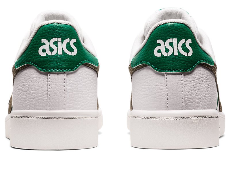 Asics Japan S メンズ ネットボールシューズ 白 暗カーキ | JP6037-703