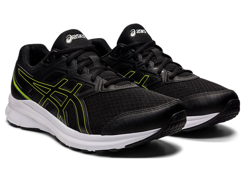 Asics Jolt 3 メンズ ランニングシューズ 黒 緑 | JP9254-819
