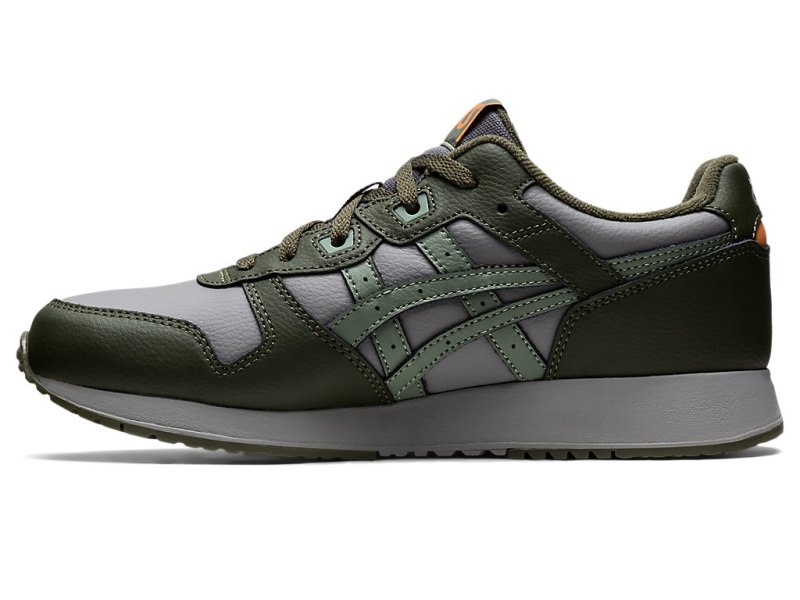 Asics Lyte クラシック メンズ スニーカー グレー 緑 | JP1292-833