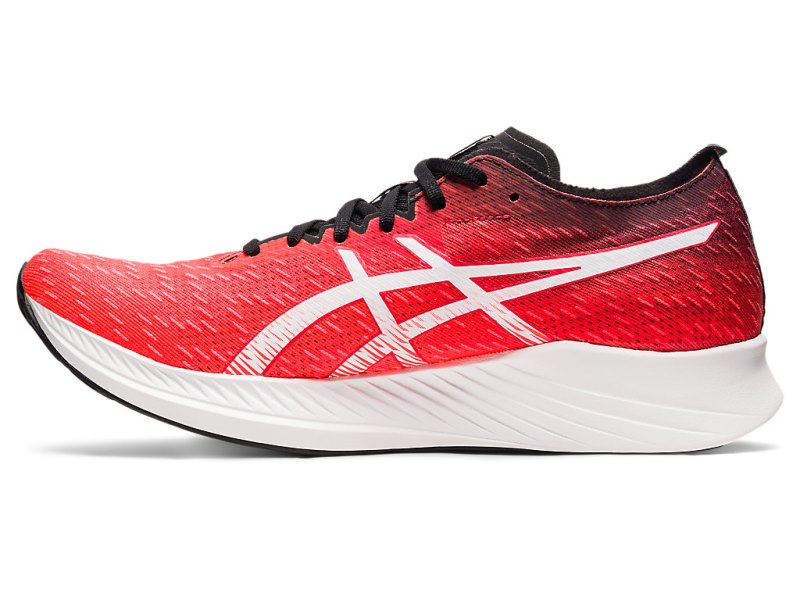 Asics Magic Speed メンズ ランニングシューズ オレンジ 赤 白 | JP2039-131