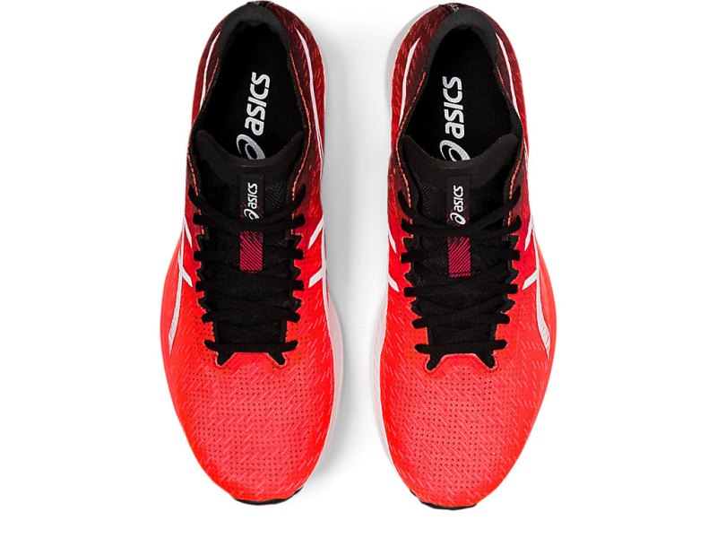 Asics Magic Speed メンズ ランニングシューズ オレンジ 赤 白 | JP2039-131