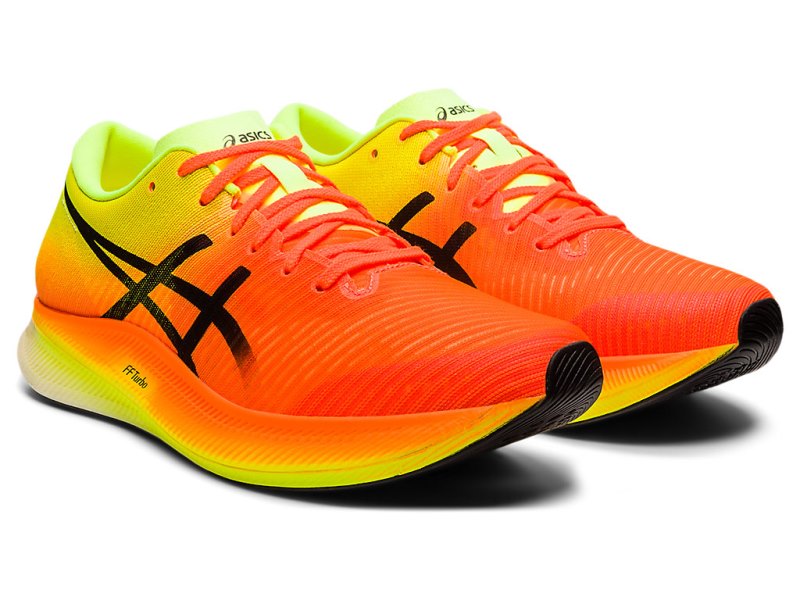 Asics Metaspeed Edge レディース ランニングシューズ オレンジ 黒 | JP5177-049