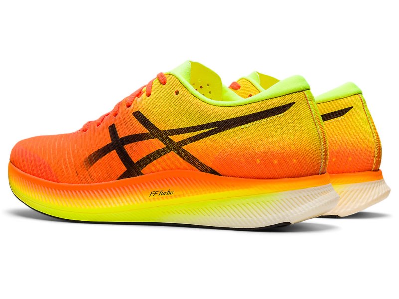 Asics Metaspeed Edge レディース ランニングシューズ オレンジ 黒 | JP5177-049