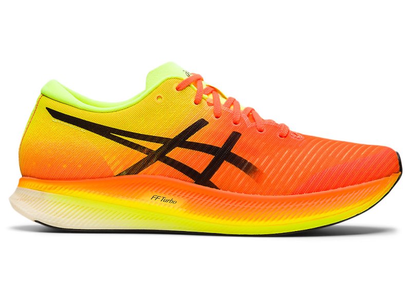 Asics Metaspeed Edge レディース ランニングシューズ オレンジ 黒 | JP5177-049