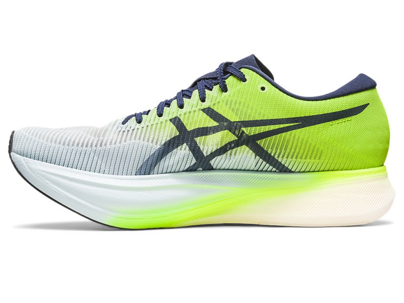 Asics Metaspeed Edge+ レディース ランニングシューズ ライト青 緑 | JP9086-592