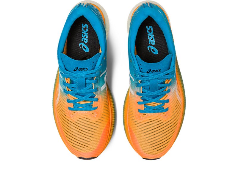 Asics Metaspeed Sky レディース ランニングシューズ オレンジ 青 | JP0152-397