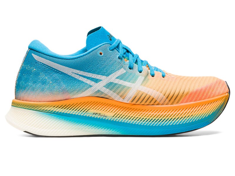 Asics Metaspeed Sky レディース ランニングシューズ オレンジ 青 | JP0152-397