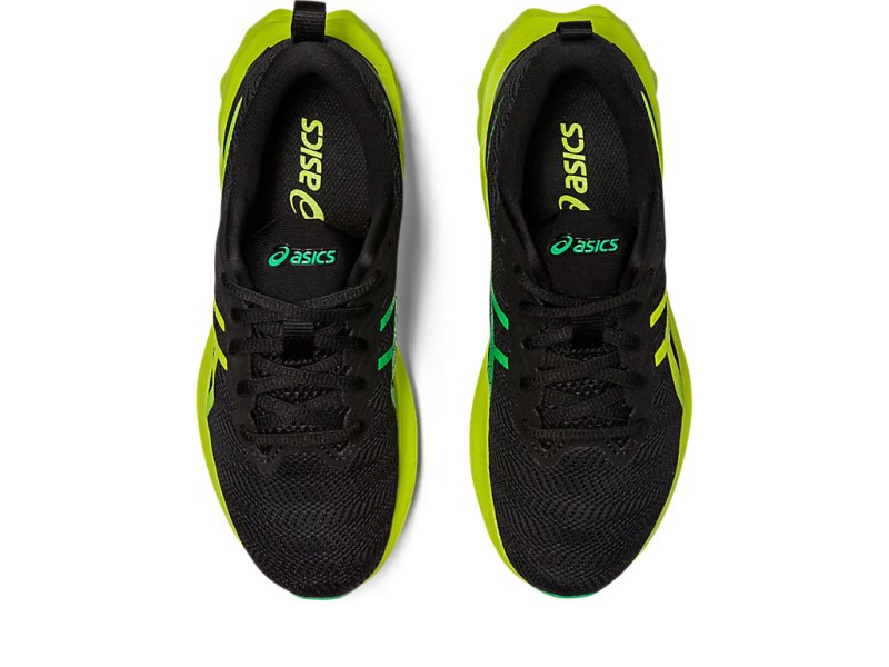 Asics Novablast 2 キッズ Sports Shoes 黒 ライト緑 | JP9472-616