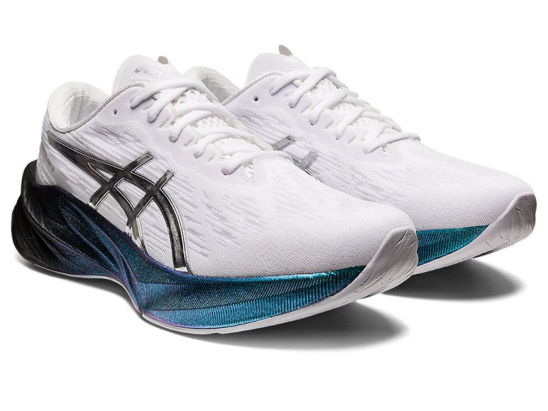 Asics Novablast 3 Platinum メンズ ランニングシューズ 白 シルバー | JP0280-649