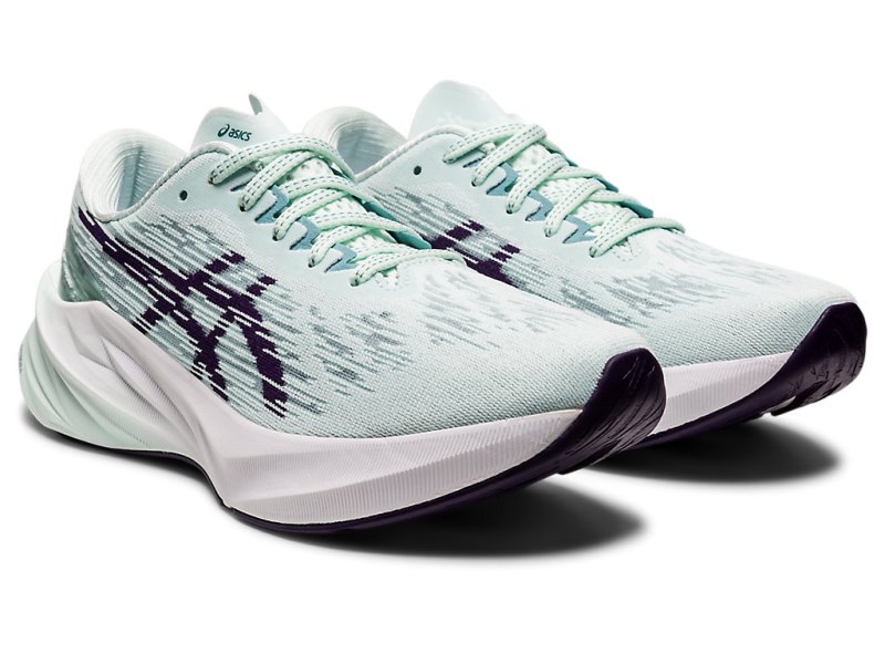 Asics Novablast 3 レディース ランニングシューズ ライト青 暗紫 | JP1133-602