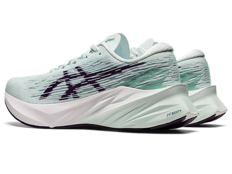 Asics Novablast 3 レディース ランニングシューズ ライト青 暗紫 | JP1133-602