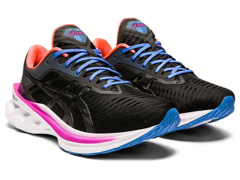 Asics Novablast レディース ランニングシューズ 黒 黒 | JP6499-114