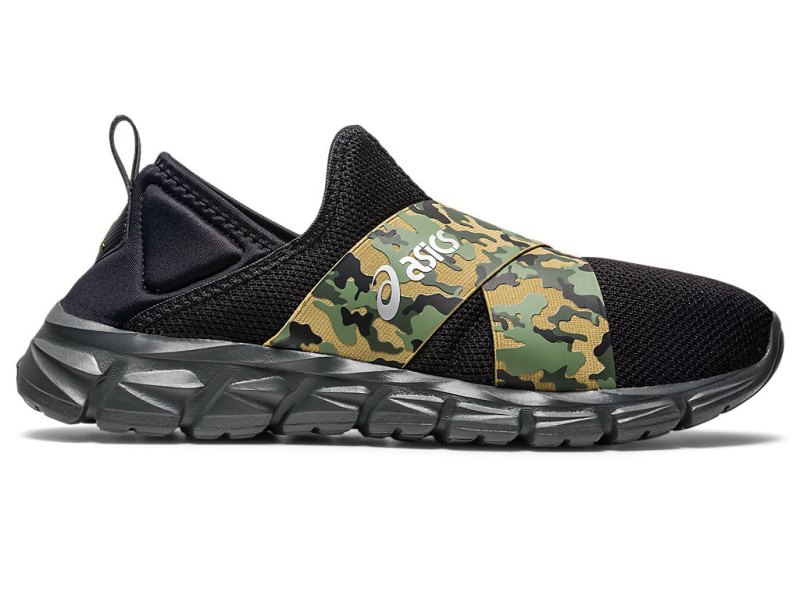 Asics Quantum Lyte Slip-on メンズ スニーカー 黒 迷彩 | JP3221-478