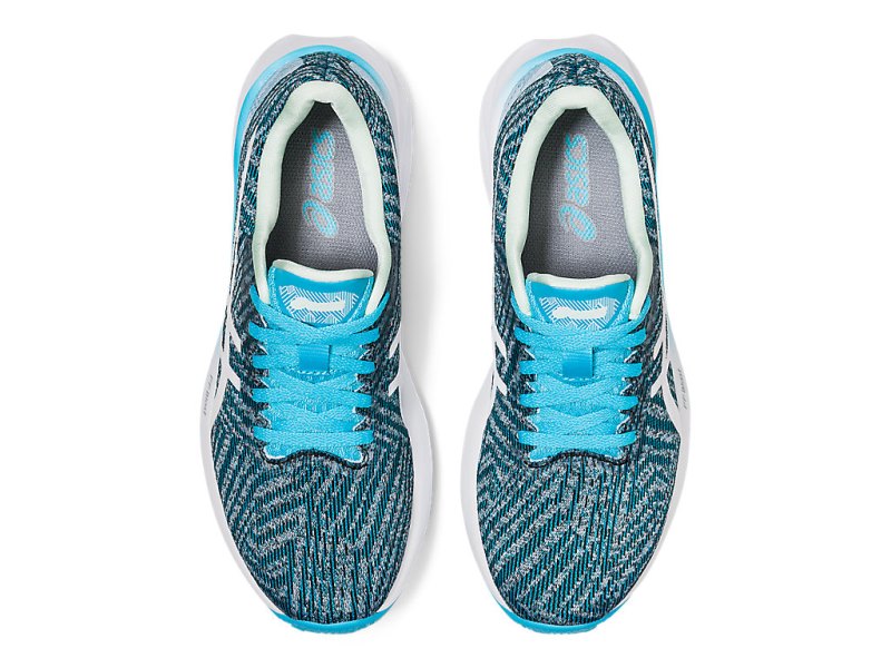 Asics Roadblast レディース ランニングシューズ ライトターコイズ 白 | JP4814-135
