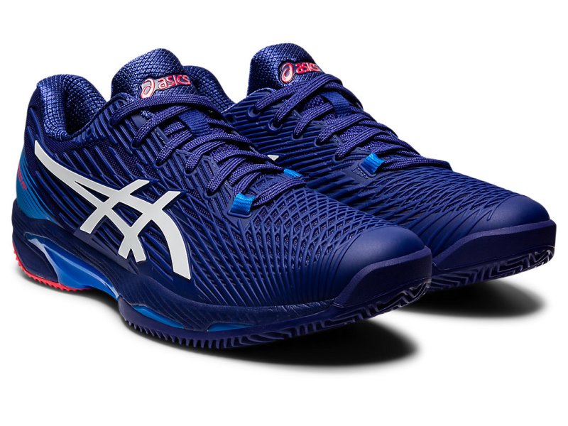Asics Solution Speed FF 2 Clay メンズ テニスシューズ 青 白 | JP5345-778