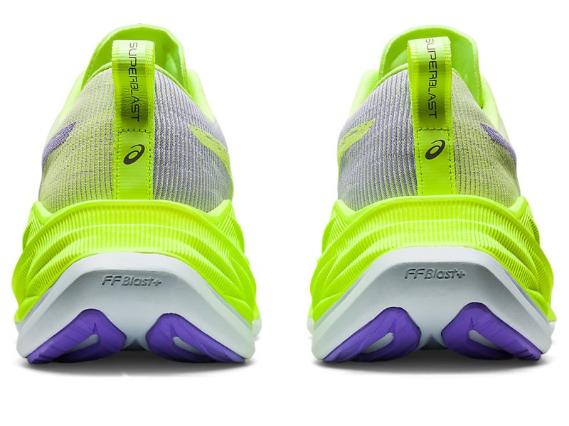 Asics Superblast メンズ ランニングシューズ 緑 紫 | JP1674-055