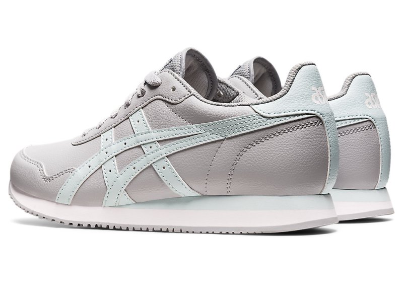 Asics Tiger Runner レディース スニーカー グレー ライトターコイズ | JP9222-929