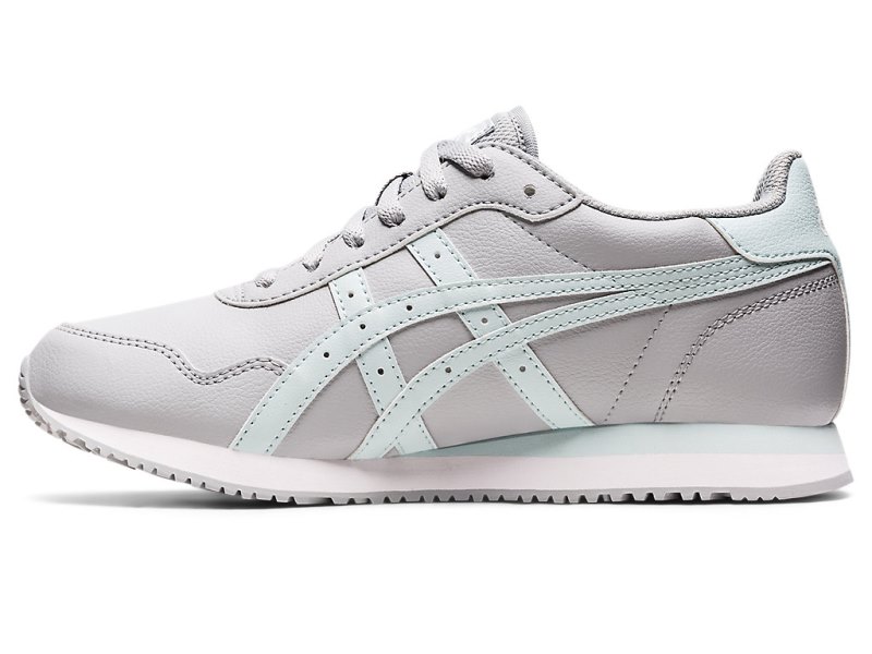 Asics Tiger Runner レディース スニーカー グレー ライトターコイズ | JP9222-929