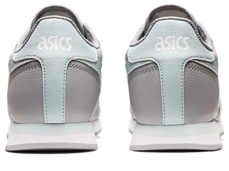 Asics Tiger Runner レディース スニーカー グレー ライトターコイズ | JP9222-929