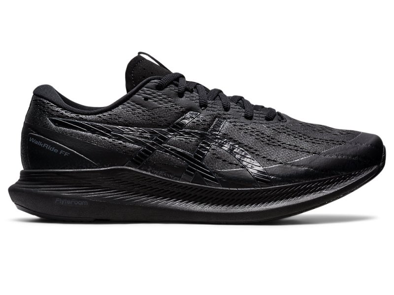 Asics Walkride FF メンズ ウォーキングシューズ 黒 深いグレー | JP5519-849