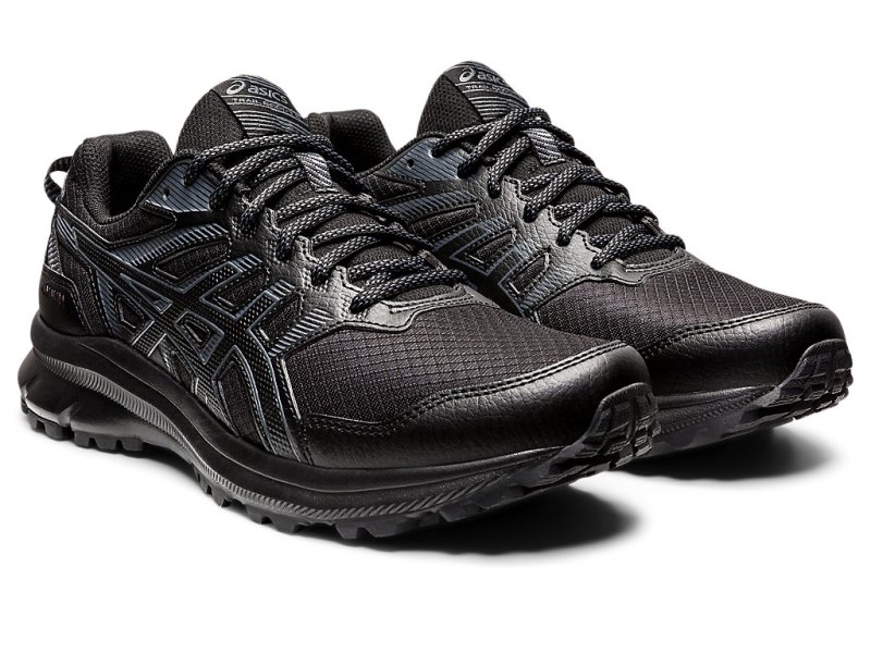 Asics トレイル Scout 2 メンズ トレイルランニングシューズ 黒 グレー | JP4468-217